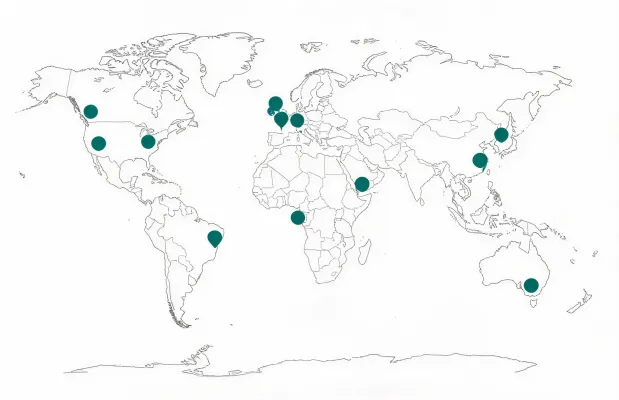 Tridonic global lighting support map